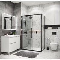 Grossman Cosmo 120x80x195 120.K33.02.1280.42.00 (графит сатин/прозрачное стекло) Image #6