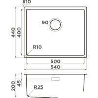 Omoikiri Tadzava 54-U/I-GM Ultra 4993267 (вороненая сталь) Image #6