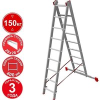 Новая высота NV 322 двухсекционная профессиональная 2x9 ступеней Image #1