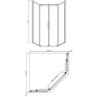 Adema Glass Line Penta-90 (прозрачное стекло) Image #4