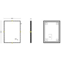 Roxen Зеркало Cler c подсветкой 510010-60 (60x80) в рельефной полимерной раме Image #7