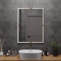 Roxen Зеркало Cler c подсветкой 510010-60 (60x80) в рельефной полимерной раме Image #2