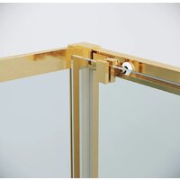 Grossman Cosmo 120x80x195 120.K33.02.1280.32.00 (золото сатин/прозрачное стекло) Image #4