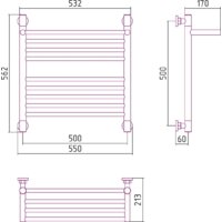 Сунержа Богема с полкой+ 500x500 00-0223-5050 Image #3