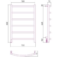 Сунержа Галант 4.0 800х500 МЭМ левый 31-0830-8050 Image #4