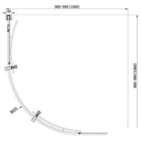 Aquanet Delta NPE2142 100x100 (прозрачное стекло) Image #8