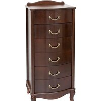 Мебелик Джульетта узкий 6 ящиков (орех)