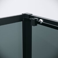 Grossman Cosmo 130x80x195 120.K33.02.1380.21.10 (черный матовый/тонированное стекло) Image #2