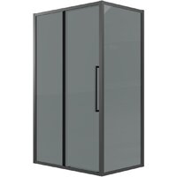 Grossman Cosmo 130x80x195 120.K33.02.1380.21.10 (черный матовый/тонированное стекло) Image #1