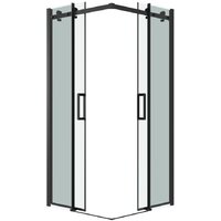 Grossman Classic 90x90x195 300.K33.04.9090.21.00 (черный матовый/прозрачное стекло) Image #2