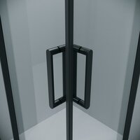 Grossman Classic 90x90x195 300.K33.04.9090.21.00 (черный матовый/прозрачное стекло) Image #3