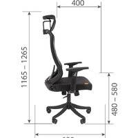 CHAIRMAN CH563 (черный пластик/черный) Image #5