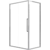 Grossman Cosmo 120x80x195 120.K33.02.1280.10.00 (хром/прозрачное стекло) Image #1