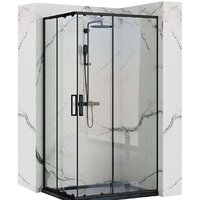 Rea Punto 100x80 (черный/прозрачное стекло)