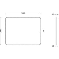 Roxen Зеркало Simon 510205-90AFB 90x70 Image #5