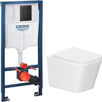 Lauter Square 214903 + GROHE Solido 38811KF0 (прямоугольная, черный) Image #2