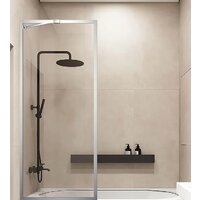 Veconi 90x150 PL85-90-01-C7 (стекло прозрачное/хром)