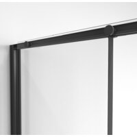 Niagara 90x100x195 NG-84-9AB-A100B-34 (черный матовый/прозрачное стекло) Image #5