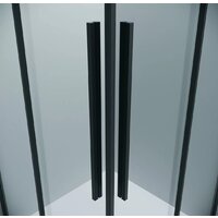 Grossman Galaxy 90x80x195 300.K33.01.9080.21.00 (черный матовый/прозрачное стекло) Image #3