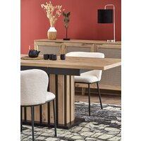 Halmar Lamello раскладной 160-210/90 (дуб артизан/черный) Image #3