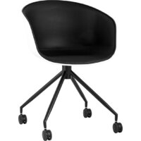 Stool Group Libra SL-7040ZB (пластик белый/экокожа черный)