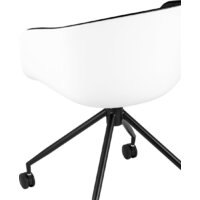 Stool Group Libra SL-7040ZB (пластик белый/экокожа черный) Image #3