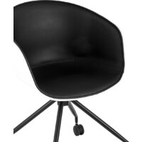 Stool Group Libra SL-7040ZB (пластик белый/экокожа черный) Image #2