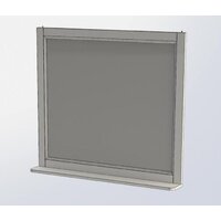 Aquanet Зеркало Бостон М 100 209674 (белый матовый) Image #3