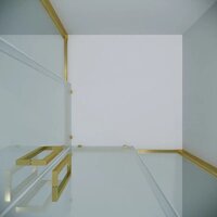 Grossman Cosmo 100x100x195 300.K33.02.1010.32.00 (золото сатин/прозрачное стекло) Image #4