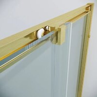 Grossman Cosmo 100x100x195 300.K33.02.1010.32.00 (золото сатин/прозрачное стекло) Image #5