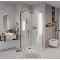 Grossman Galaxy 90x80x195 300.K33.01.9080.10.00 (хром/прозрачное стекло) Image #7