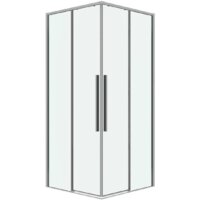 Grossman Galaxy 90x80x195 300.K33.01.9080.10.00 (хром/прозрачное стекло) Image #1