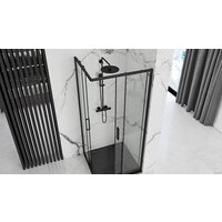 Rea Punto 80x80 (черный/прозрачное стекло) Image #2