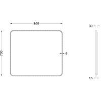 Roxen Зеркало Simon 510205-80B 80x70 Image #5