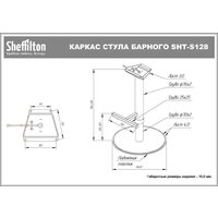 Sheffilton SHT-ST33/S128 (сиреневая орхидея/хром/белый муар) Image #7
