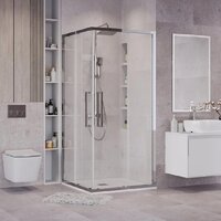 Grossman Cosmo 90x90x195 300.K33.02.9090.32.00 (золото сатин/прозрачное стекло) Image #4