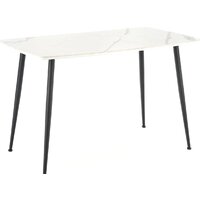 Halmar Marco 120/70 (белый мрамор/черный)