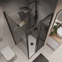 Niagara 90x80x195 NG-85-9TB-TB80-34 (черный матовый/тонированное стекло) Image #9