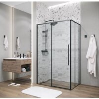 Grossman Galaxy 110x90x195 120.K33.01.1190.21.02 (черный матовый/шиншилла стекло) Image #15