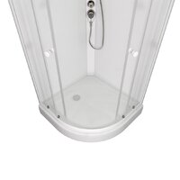 Saniteco SNT CL-90 90х90 (белый/прозрачное стекло) Image #3