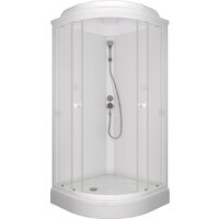 Saniteco SNT CL-90 90х90 (белый/прозрачное стекло)