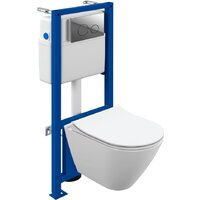 Cersanit City Smart CO DPL EO Slim + Link PRO 68306 (с кнопкой Twins хром глянцевый)