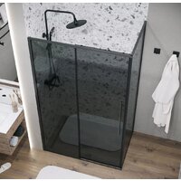 Grossman Galaxy 110x90x195 120.K33.01.1190.21.10 (черный матовый/тонированное стекло) Image #18