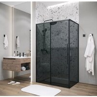 Grossman Galaxy 110x90x195 120.K33.01.1190.21.10 (черный матовый/тонированное стекло) Image #15