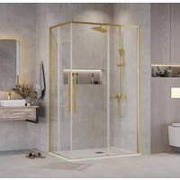 Grossman Galaxy 90x70x195 300.K33.01.9070.32.00 (золото сатин/прозрачное стекло) Image #7