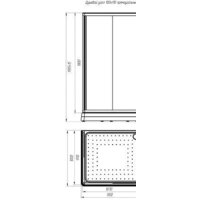 Radomir 100x110 R 1-03-1-2-0-1230 (прозрачное стекло) Image #2