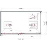 BelBagno SOFT_CLOSE-2-AH-1-140/80-C-Cr Image #6
