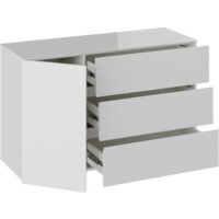 Трия Glance тип 2 (белый/стекло белый глянец) Image #3