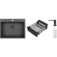 Schtoff Best Premium Black 5550 + коландер KR-1 Black + дозатор SD-1 Black