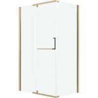 Grossman Pragma 100x80x195 120.K33.03.1080.32.00 (золото сатин/стекло прозрачное) Image #1